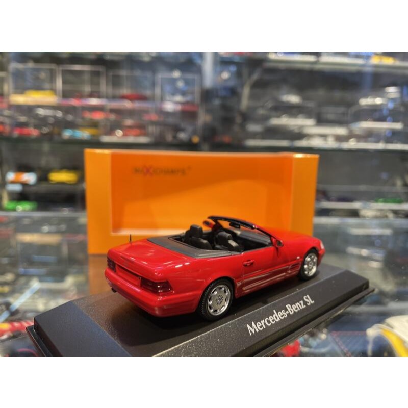 吉華@ 1/43 MINICHAMSP MERCEDES-BENZ SL-CLASS (R129) 1999 RED-細節圖3