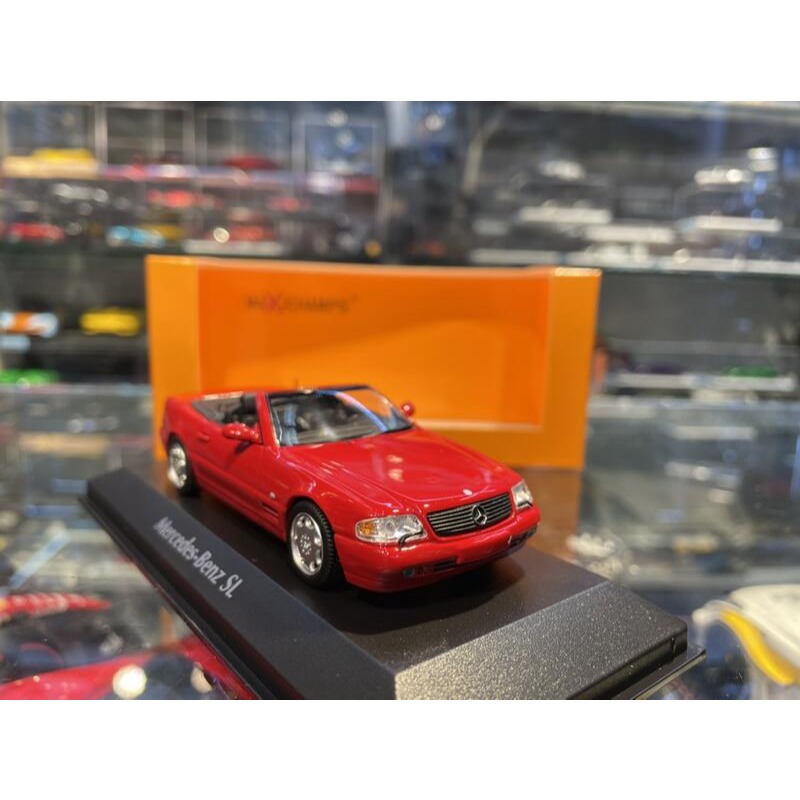 吉華@ 1/43 MINICHAMSP MERCEDES-BENZ SL-CLASS (R129) 1999 RED-細節圖4