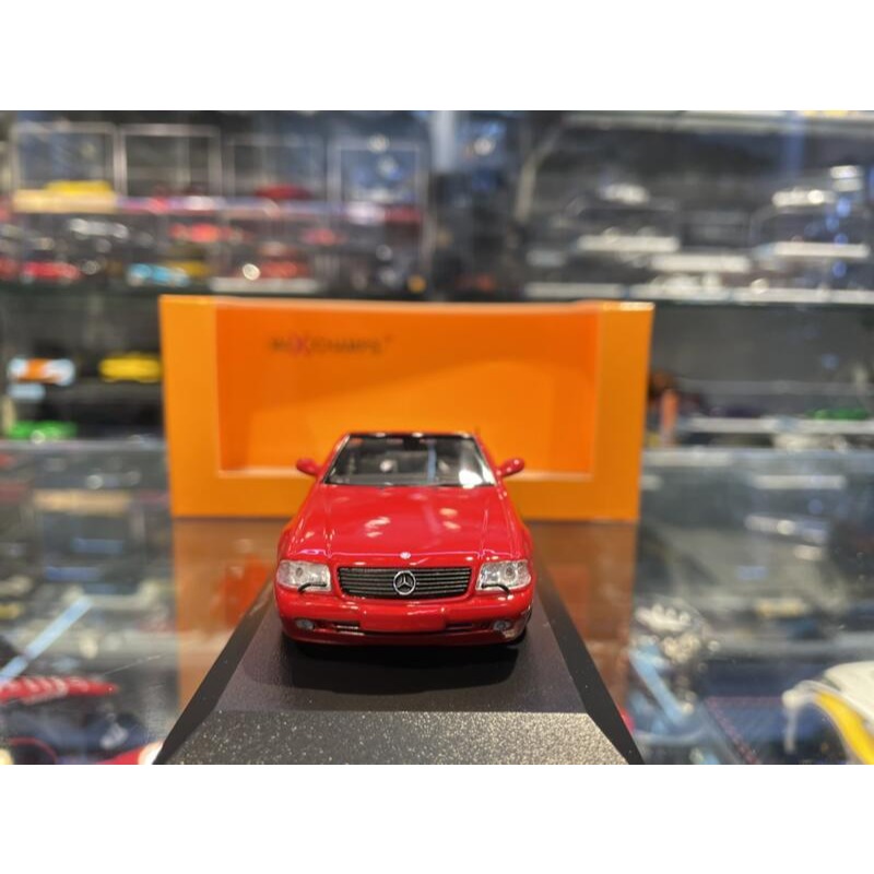 吉華@ 1/43 MINICHAMSP MERCEDES-BENZ SL-CLASS (R129) 1999 RED-細節圖5