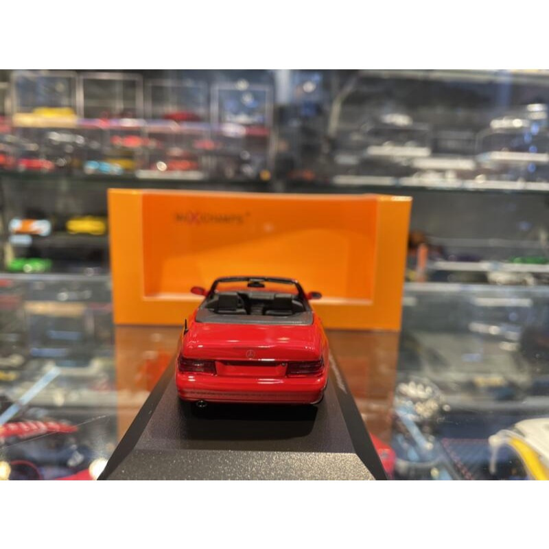 吉華@ 1/43 MINICHAMSP MERCEDES-BENZ SL-CLASS (R129) 1999 RED-細節圖6