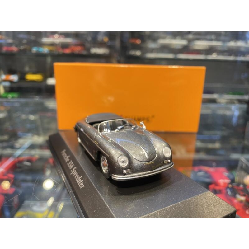 吉華@ 1/43 MINICHAMPS PORSCHE 356 A SPEEDSTER 1956 GREY-細節圖4