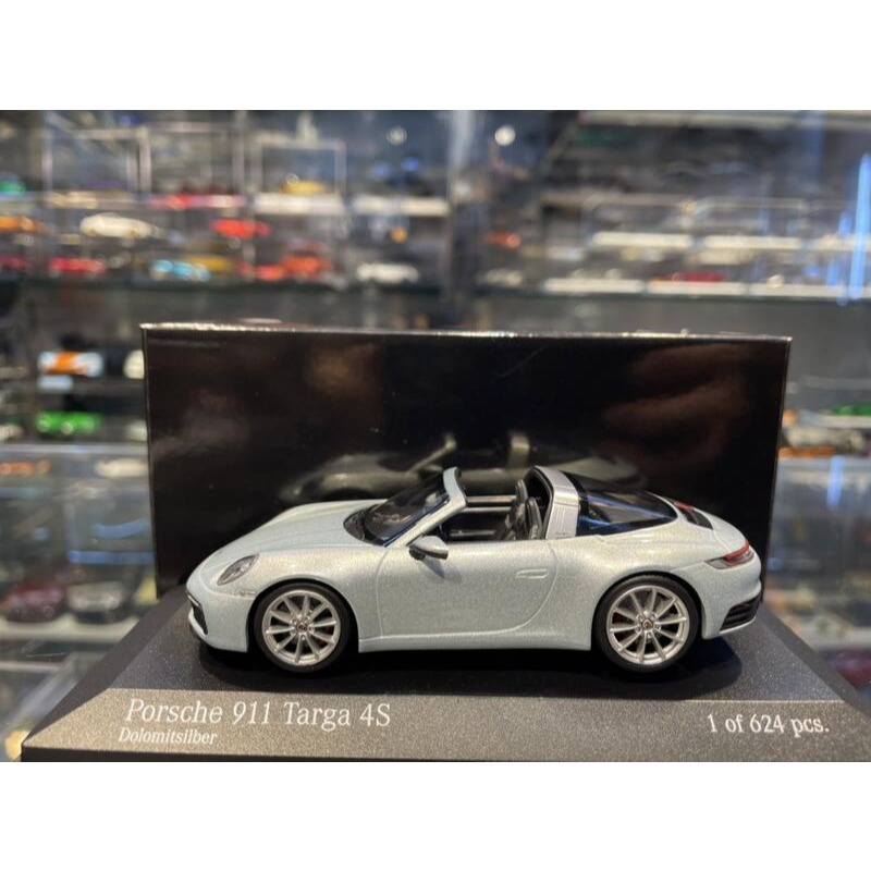吉華科技@ 1/43 MINICHAMPS PORSCHE 911 (992) TARGA 2020 SILVER-細節圖2