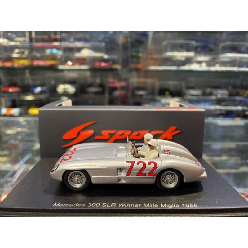 吉華@ 1/43 SPARK S5859 MERCEDES-BENZ 300 SLR NO.722 WINNER-細節圖2