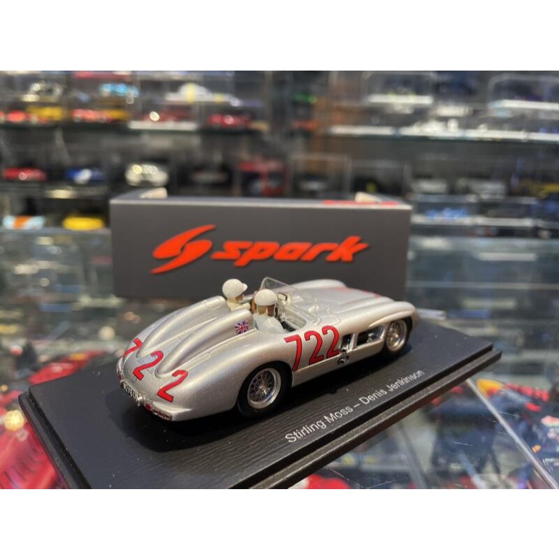 吉華@ 1/43 SPARK S5859 MERCEDES-BENZ 300 SLR NO.722 WINNER-細節圖3
