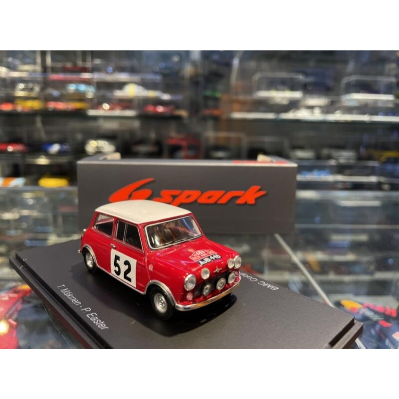 吉華@ 1/43 SPARK BMC COOPER S #52 WINNER RALLY MONTE CARLO-細節圖4