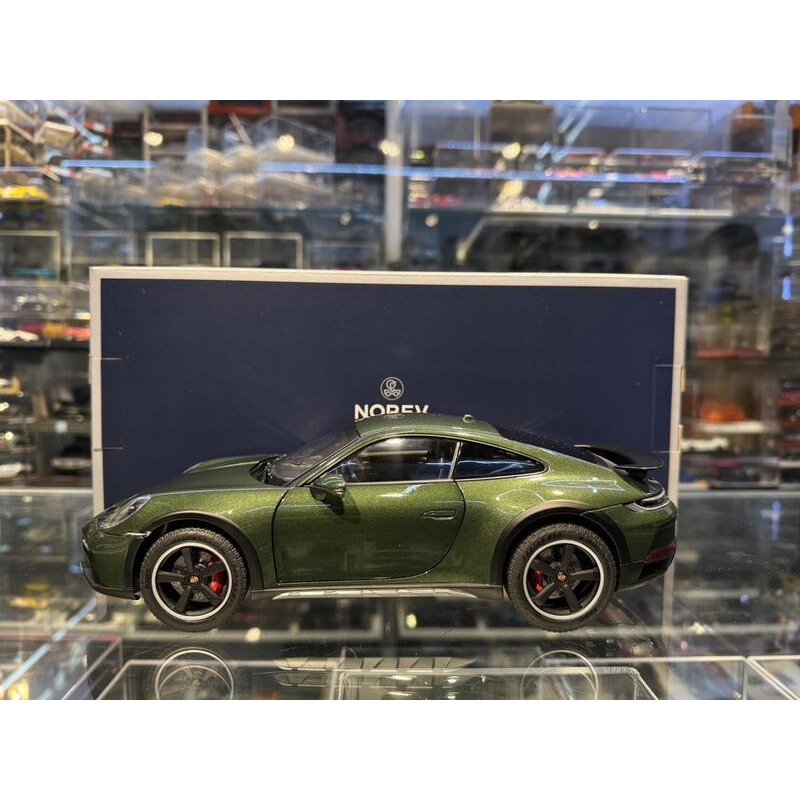 吉華@ 1/18 NOREV Porsche 911 Dakar 2023 Oakgreen Metallic-細節圖2