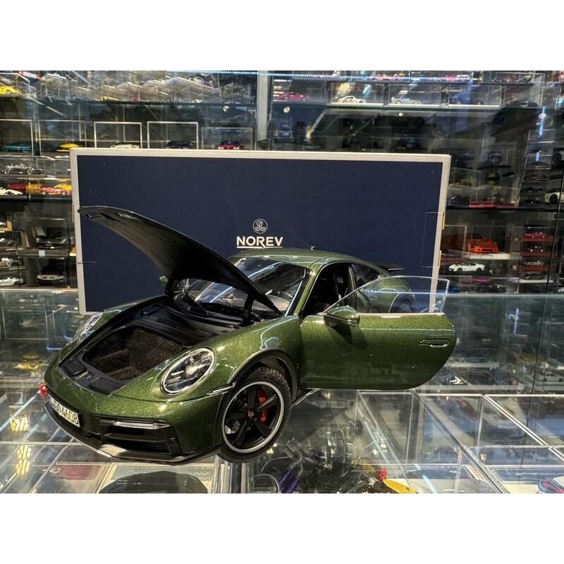 吉華@ 1/18 NOREV Porsche 911 Dakar 2023 Oakgreen Metallic-細節圖5