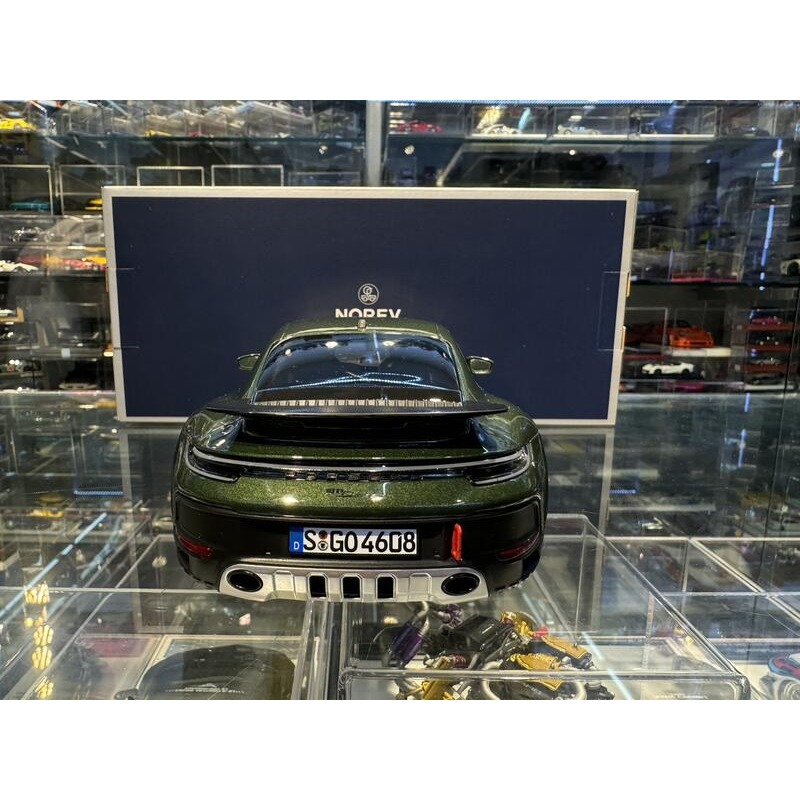 吉華@ 1/18 NOREV Porsche 911 Dakar 2023 Oakgreen Metallic-細節圖8