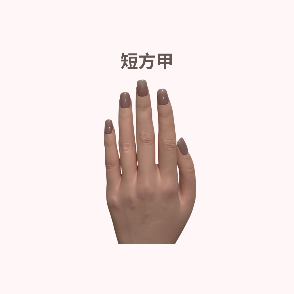 焦糖琥珀歐蕾｜手工穿戴甲｜編號:044-規格圖1