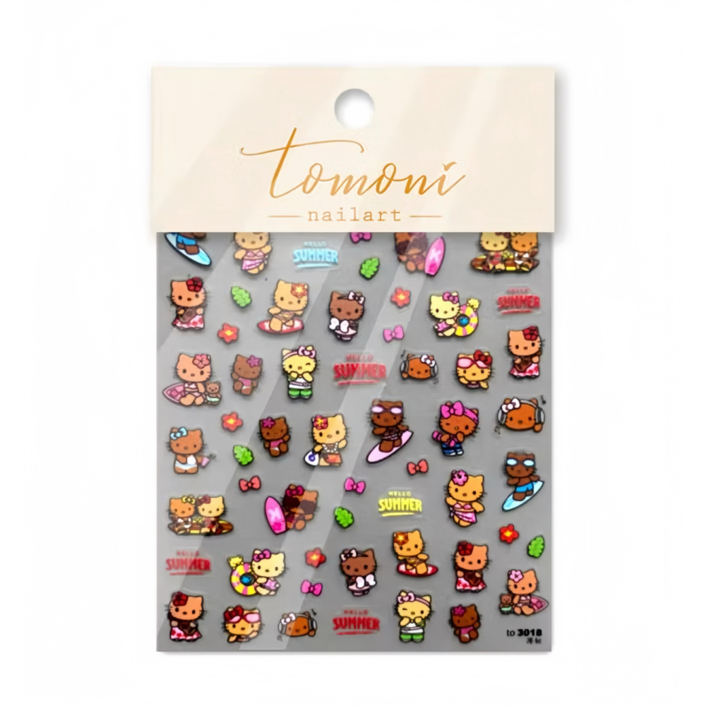 曬傷Kitty｜手工穿戴甲｜編號:047-細節圖2