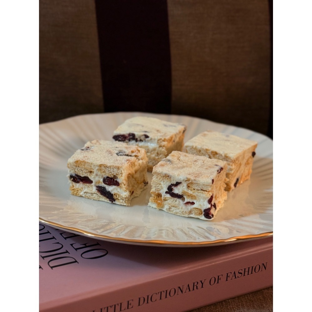 Cha.Q_Q經典蔓越莓雪Q餅/雪花餅/雪花酥 16入裝-細節圖2