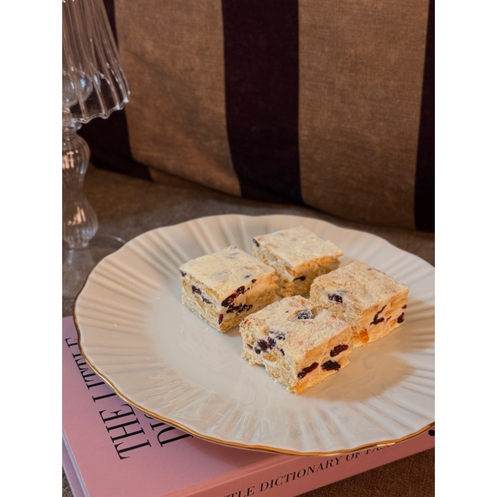 Cha.Q_Q經典蔓越莓雪Q餅/雪花餅/雪花酥 16入裝-細節圖5