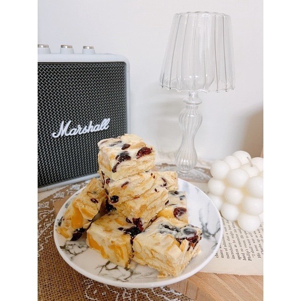 Cha.Q_Q Desserts 經典蔓越莓雪Q餅/雪花餅/雪花酥  8入裝-細節圖2