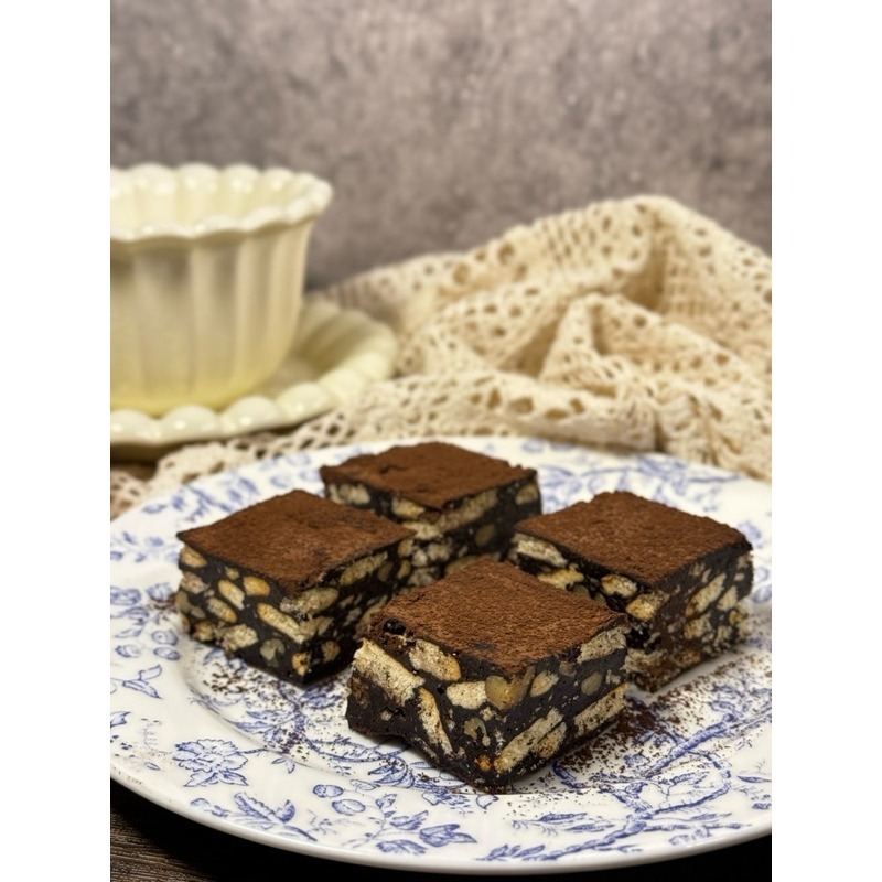 Cha.Q_Q Desserts 濃郁提拉米蘇核桃可可雪Q餅/雪花酥 16入裝-細節圖2