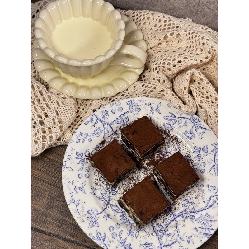 Cha.Q_Q Desserts 濃郁提拉米蘇核桃可可雪Q餅/雪花酥 8入裝-細節圖2