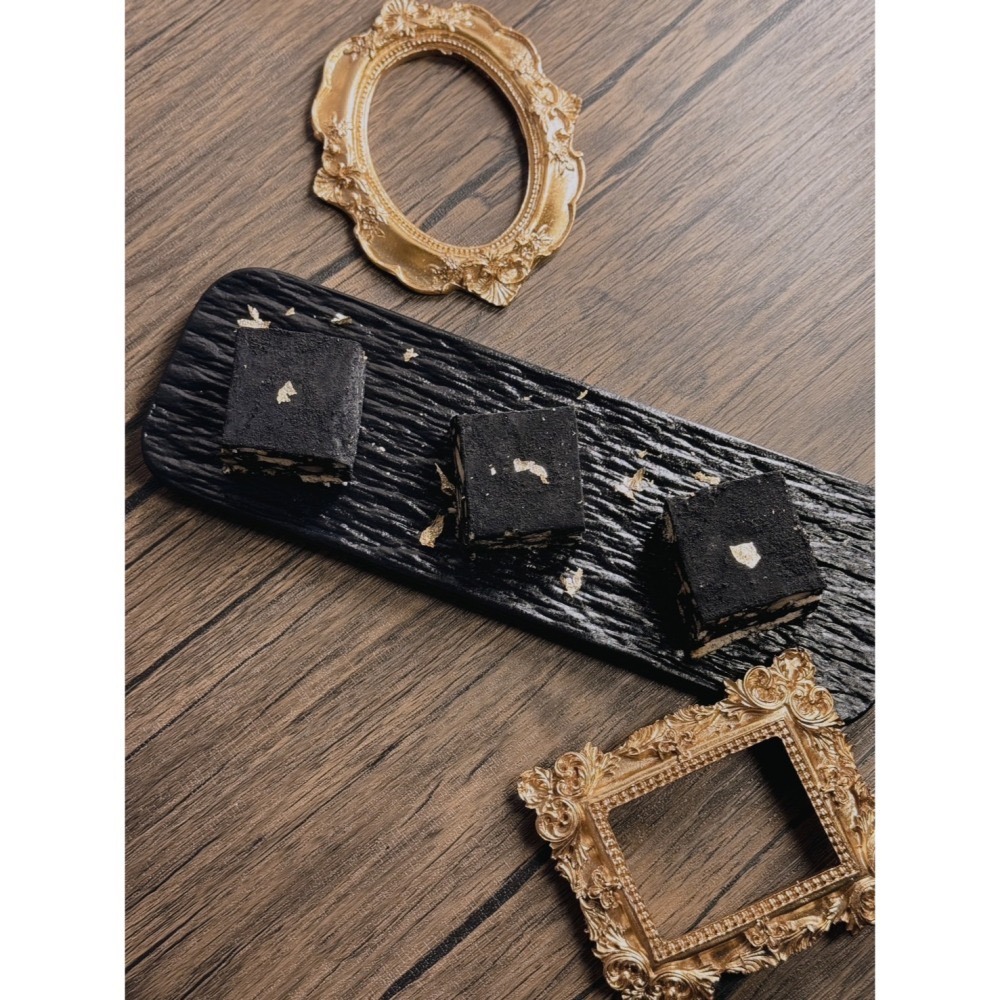 Cha.Q_Q Desserts 耀碳金✨竹炭芝麻夏威夷雪Q餅/雪花酥 16入-細節圖6