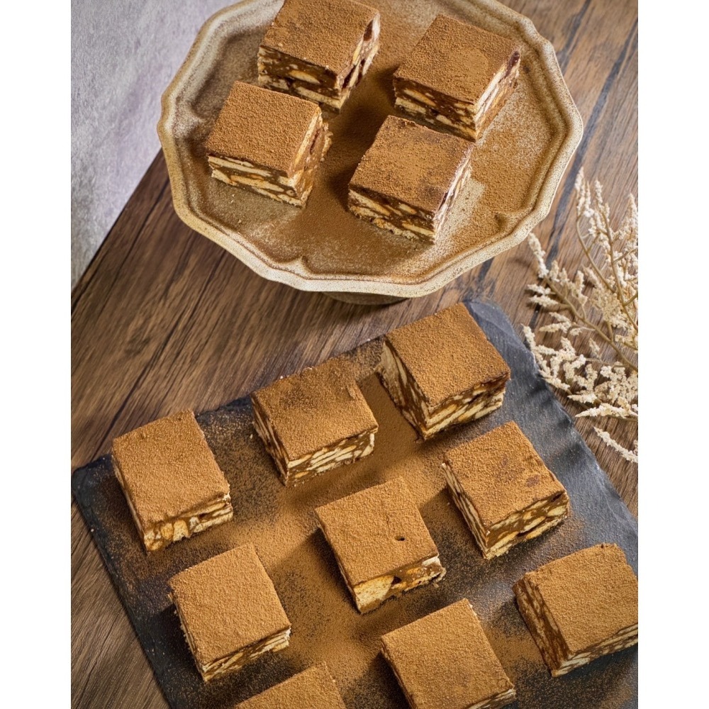 Cha.Q_Q Desserts 珍珠焙茶拿鐵雪Q餅/雪花酥 16入裝-細節圖2