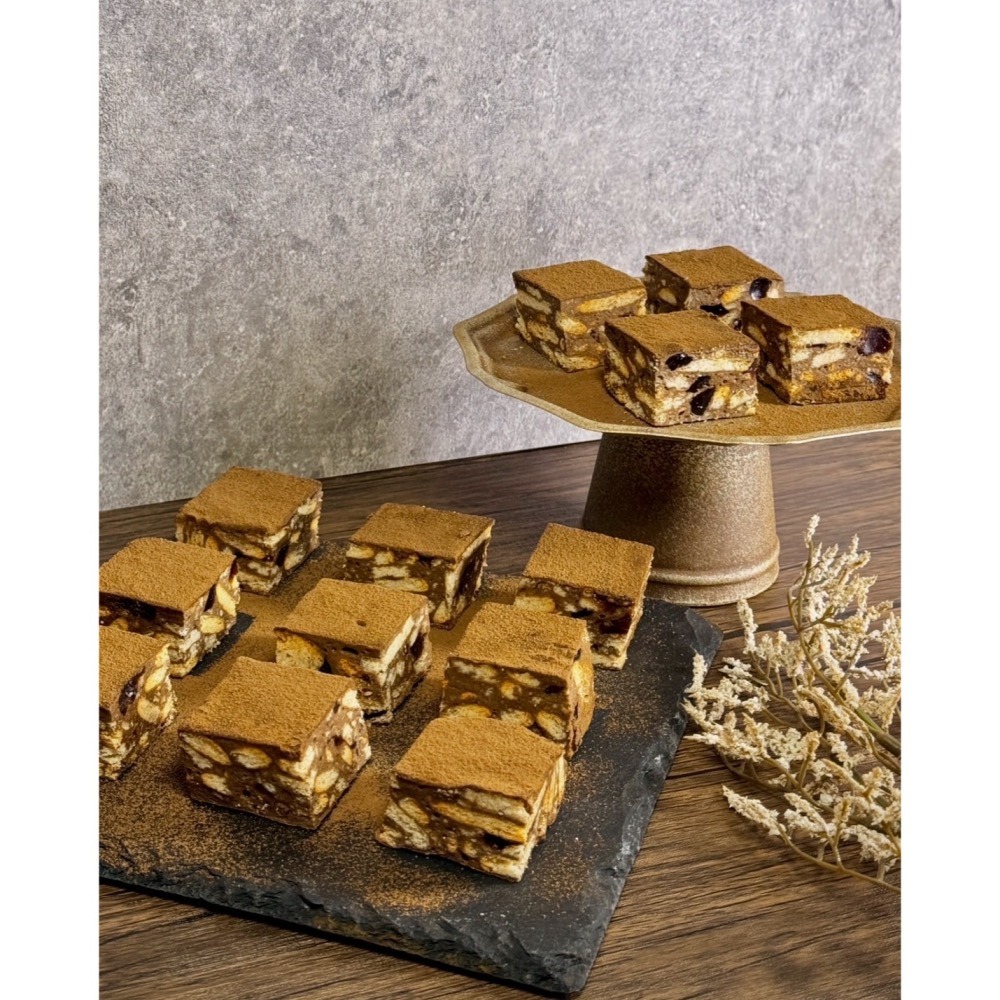 Cha.Q_Q Desserts 珍珠焙茶拿鐵雪Q餅/雪花酥 16入裝-細節圖3