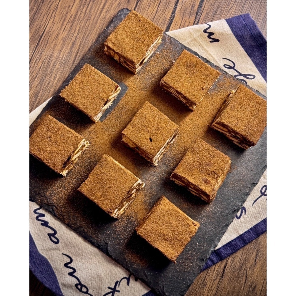 Cha.Q_Q Desserts 珍珠焙茶拿鐵雪Q餅/雪花酥 8入裝-細節圖2