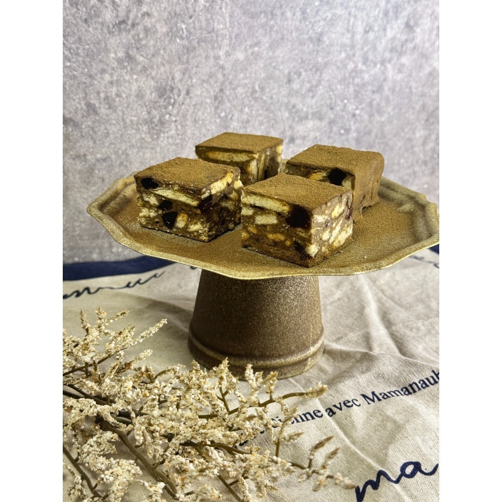 Cha.Q_Q Desserts 珍珠焙茶拿鐵雪Q餅/雪花酥 8入裝-細節圖4