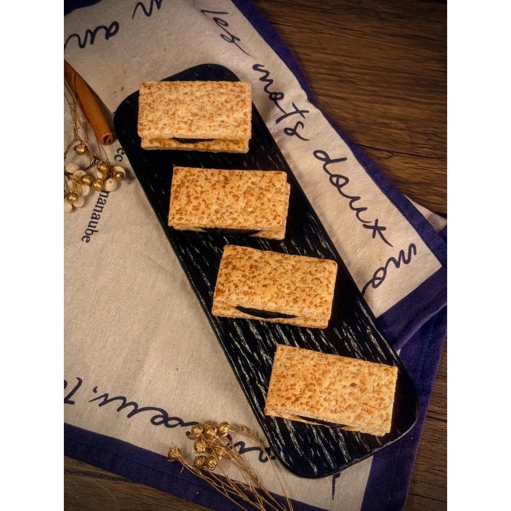 Cha.Q_Q Desserts 有蔓越莓の巧克力方塊酥牛軋餅🍫 8入裝-細節圖2