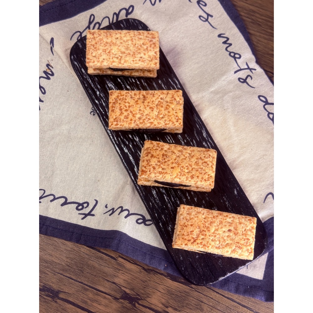 Cha.Q_Q Desserts 有蔓越莓の巧克力方塊酥牛軋餅🍫6入裝-細節圖2