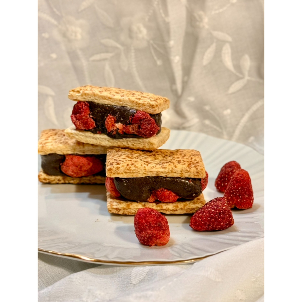 Cha.Q_Q Desserts 草莓伯爵牛軋酥-細節圖5