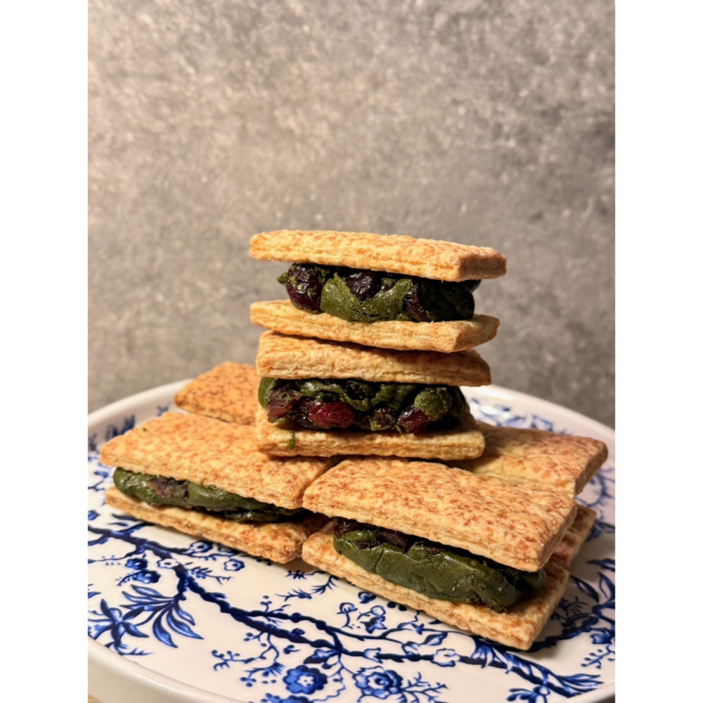 Cha.Q_Q Desserts 濃厚抹茶蔓越莓牛軋酥-細節圖2