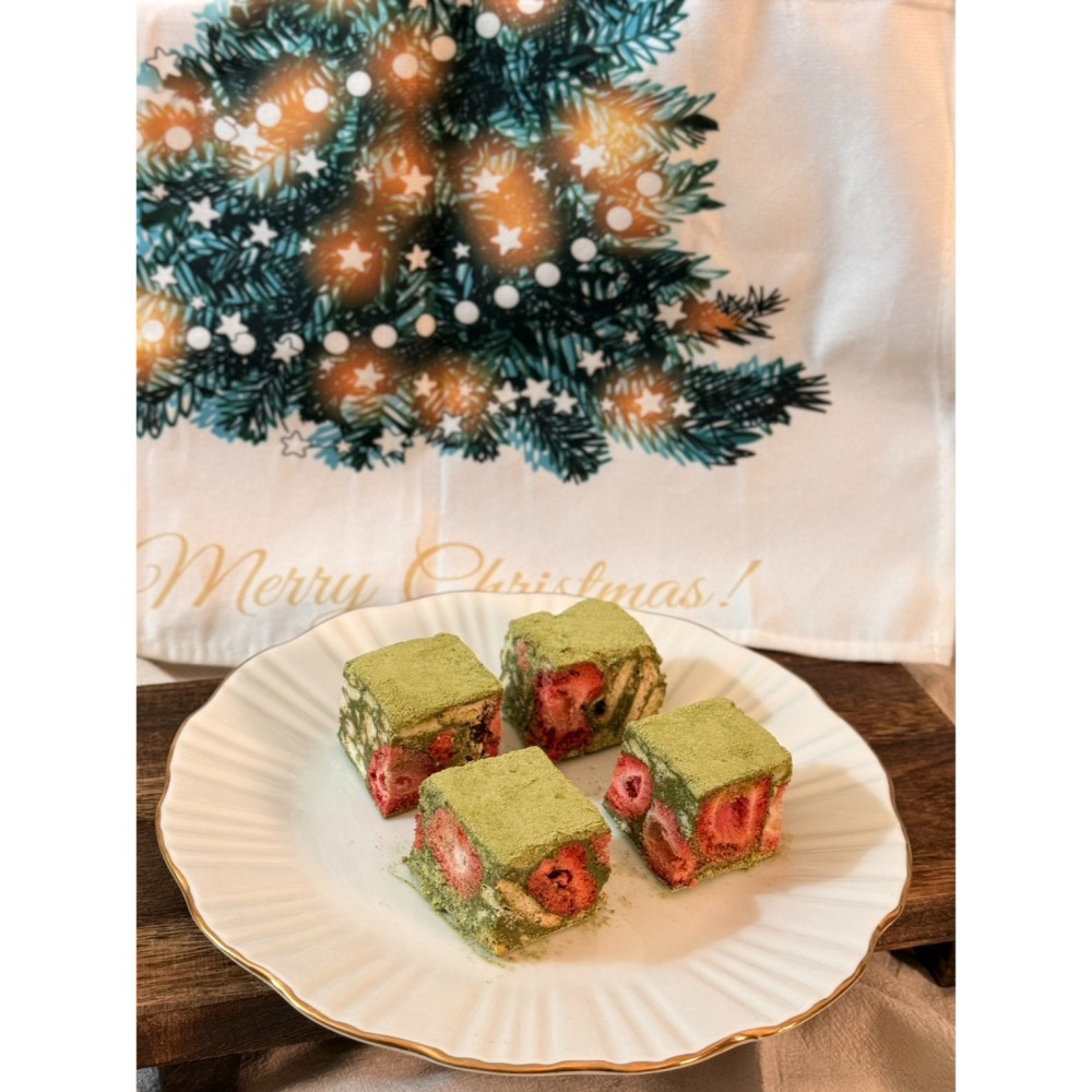 Cha.Q_Q Desserts 濃厚抹茶草莓雪Q餅/雪花酥 限定系列-細節圖5