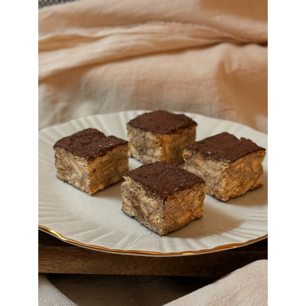 Cha.Q_Q Desserts 核桃咖啡拿鐵提拉雪Q餅｜手工雪花酥｜咖啡控必吃｜濃郁提拉米蘇風味甜點-細節圖2