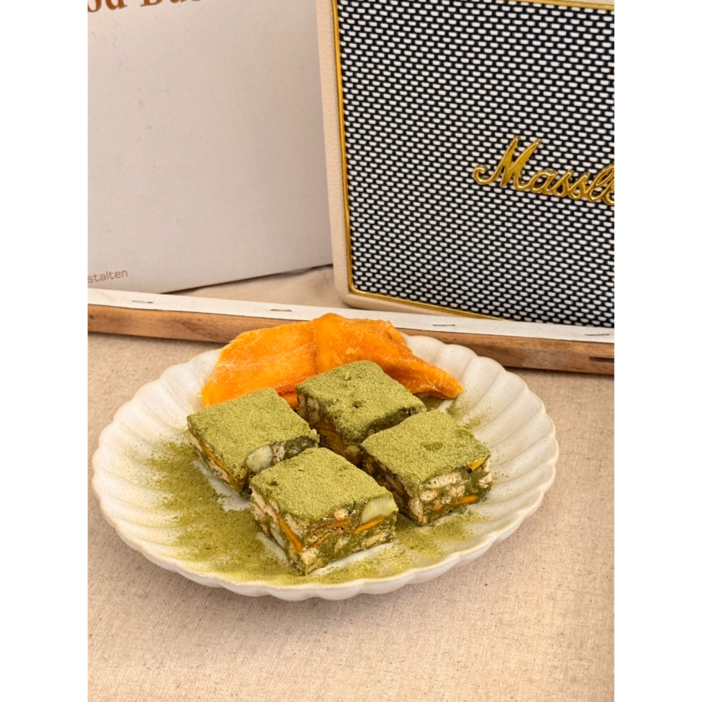 Cha.Q_Q Desserts 盛夏抹香芒果夏威夷雪Q餅｜濃郁抹茶・芒果乾・夏威夷豆-細節圖5