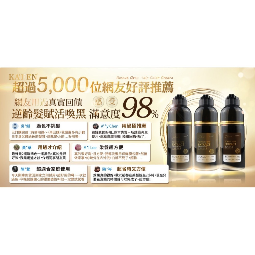 卡氛 KAFEN 何首烏染髮膏 升級版PLUS+ 染髮膏200/400ml　※下單前請先詢問庫存-細節圖2