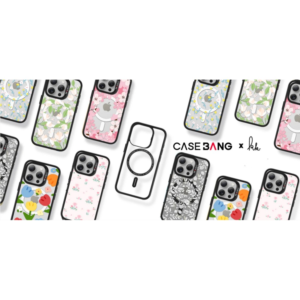 CASEBANGX藝術家Krystal 聯名秘密花園系列_花海_出奇手機殼磁吸背蓋-細節圖3