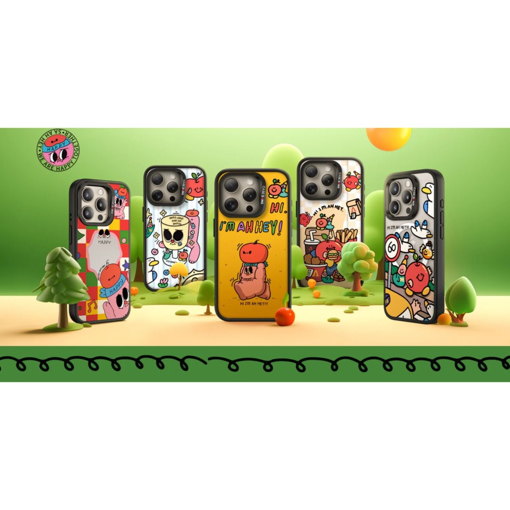 CASEBANGX藝術家AHHEY拿捏快樂系列_應該點得到_出奇手機殼磁吸背蓋-細節圖2