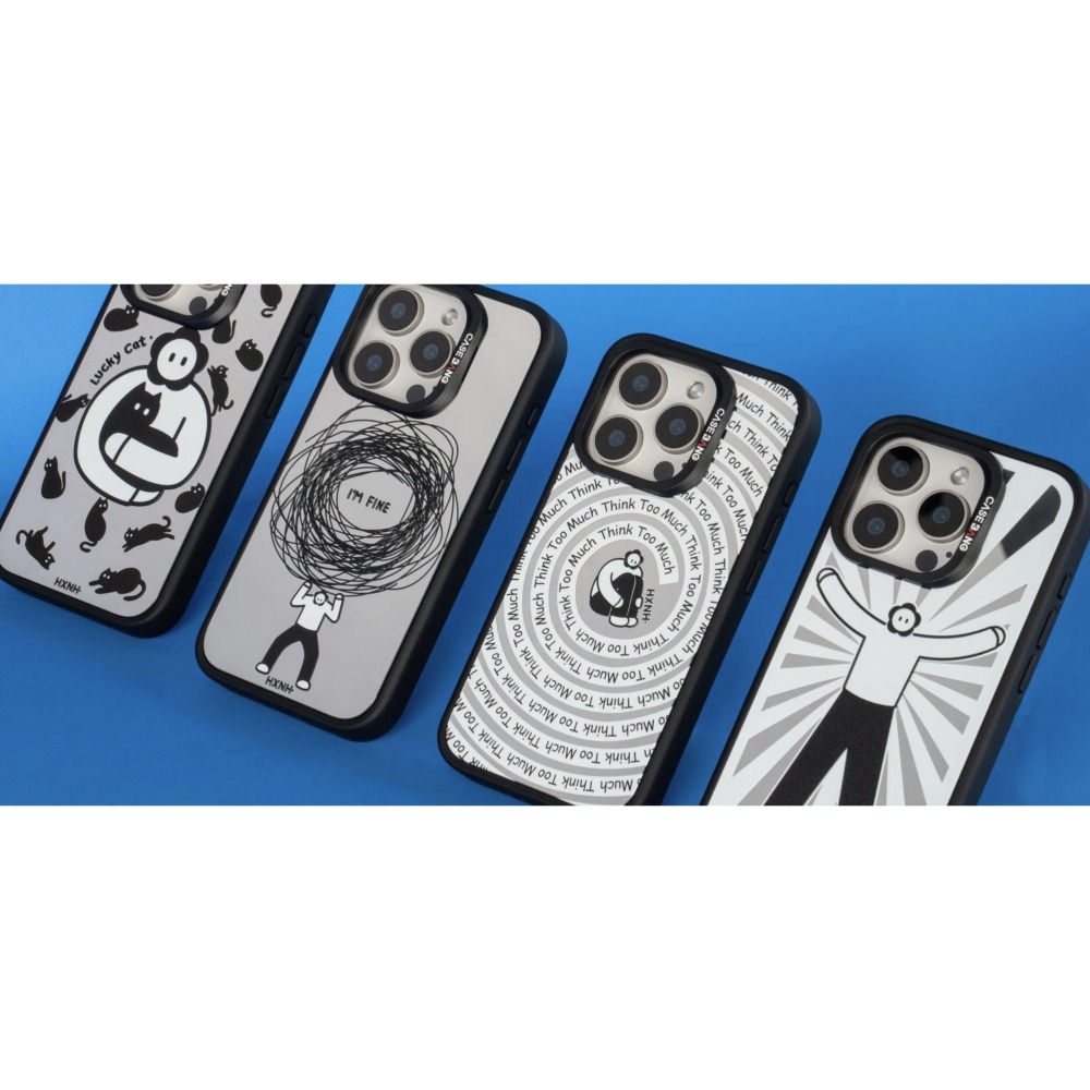 CASEBANGX 藝術家花心男孩HXNH-聯名斑味清除系列_想太多_出奇手機殼磁吸背蓋-細節圖2