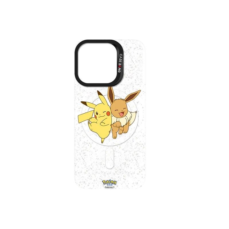 Pokémon寶可夢系列-皮卡丘＆伊布 手機殼磁吸背蓋-細節圖2