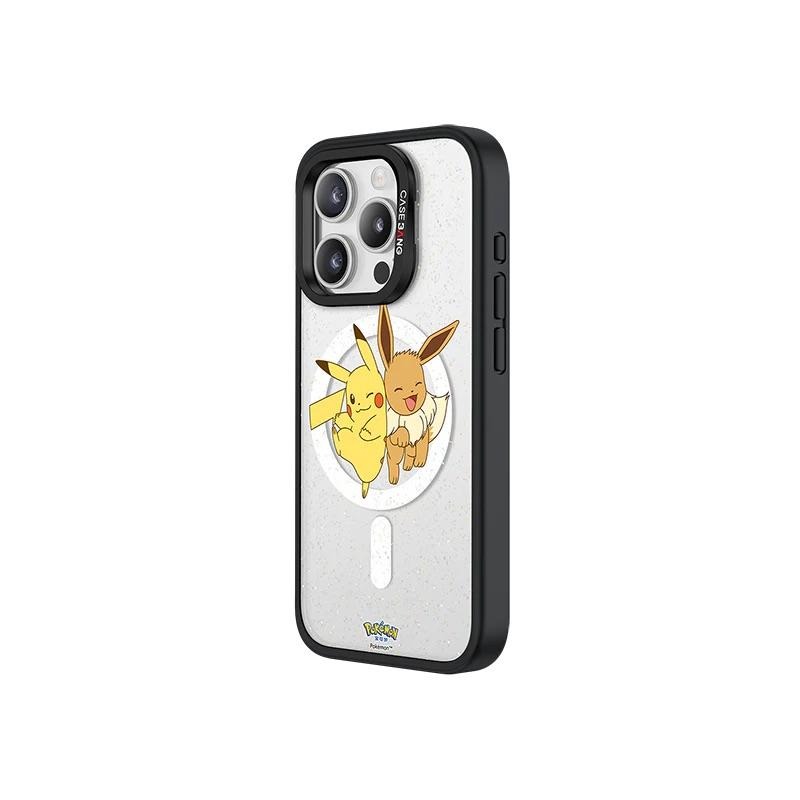 Pokémon寶可夢系列-皮卡丘＆伊布 手機殼磁吸背蓋-細節圖4