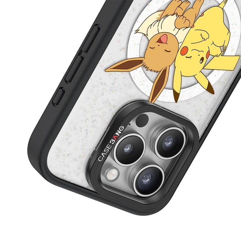 Pokémon寶可夢系列-皮卡丘＆伊布 手機殼磁吸背蓋-細節圖5