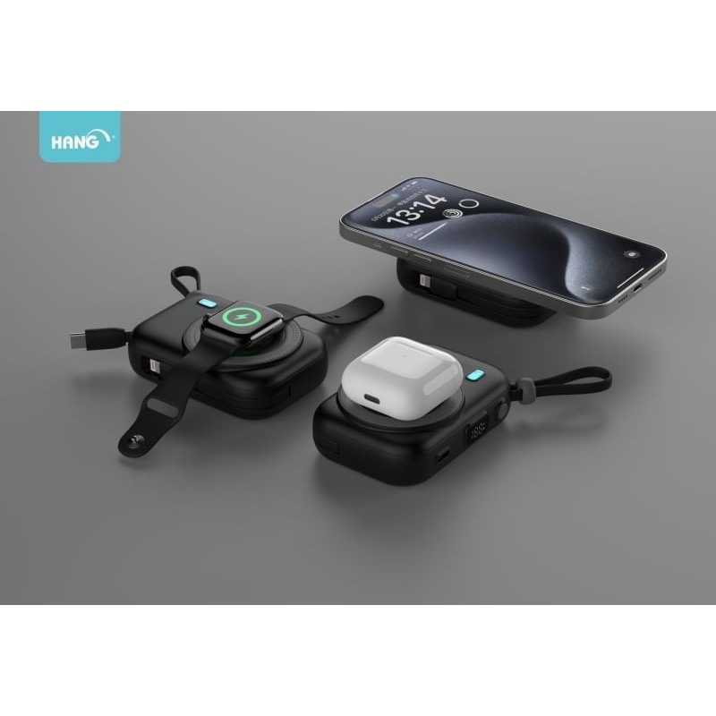 HANG-PDC無線磁吸自帶線10000mAh行動電源-細節圖2