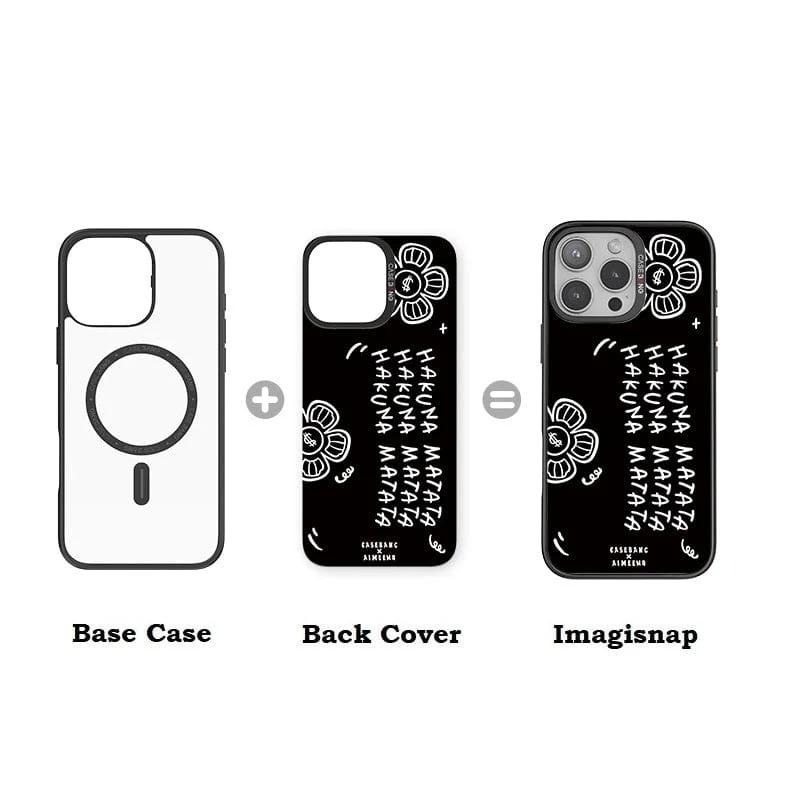 AIMEEWQ-心願小怪獸聯名系列-心願小花 手機殼磁吸背蓋-細節圖3