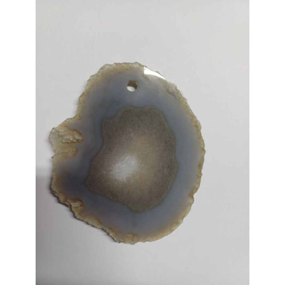 瑪瑙片 有吊飾孔 尺寸大約10公分 有確認會在量一下-細節圖4