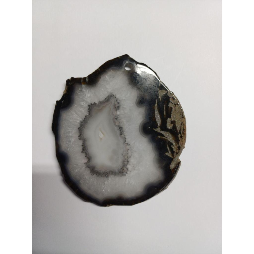 瑪瑙片 有吊飾孔 尺寸大約10公分 有確認會在量一下-細節圖6