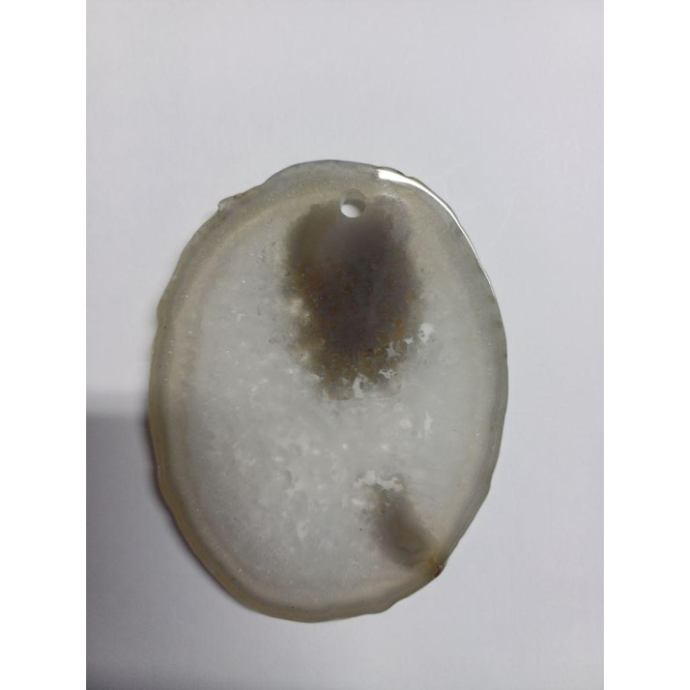 瑪瑙片 有吊飾孔 尺寸大約10公分 有確認會在量一下-細節圖7