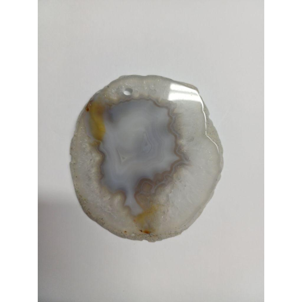 瑪瑙片 有吊飾孔 大約10公分左右 有需要會在量詳細尺寸-細節圖2