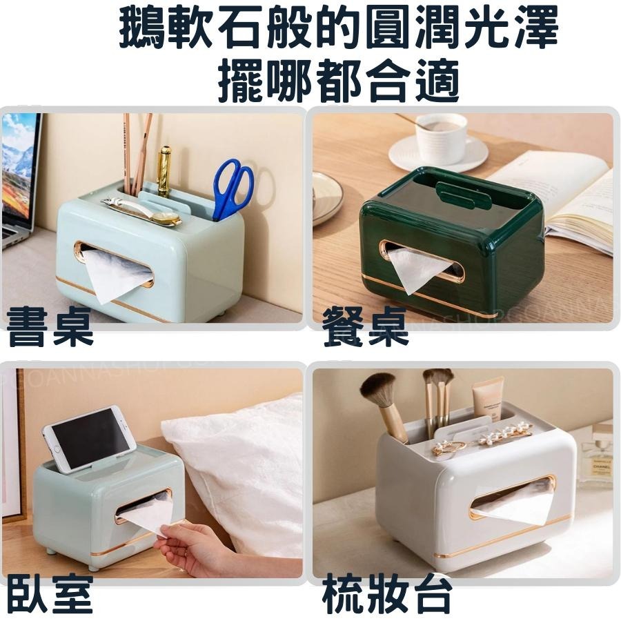 [現貨享免運!歐風輕奢]紙巾盒 面紙盒 多功能面紙盒 白色 小面紙盒 小衛生紙盒 桌上面紙盒 有蓋衛生紙盒 桌面紙巾盒-細節圖9