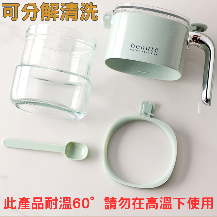 [台灣現貨!防潮防塵]密封調味罐 調味料罐 鹽巴罐 白灰色 調味料盒 玻璃調味罐 調味粉罐 廚房調味罐 防潮調味料罐-細節圖8