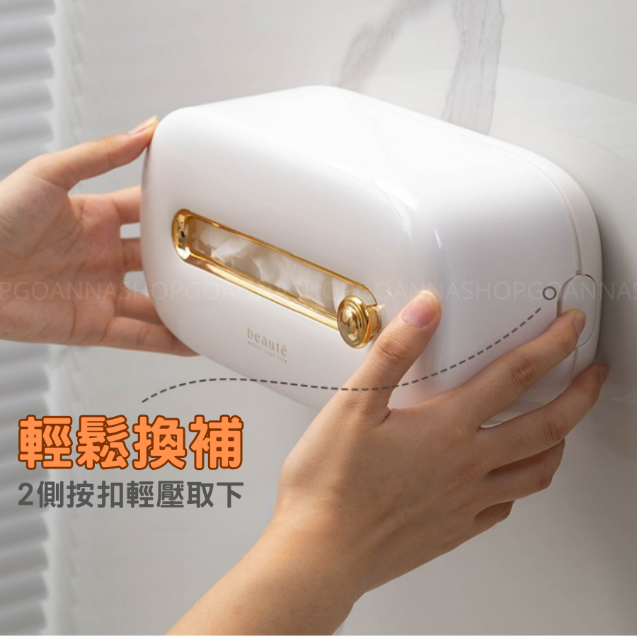 [台灣現貨!歐風輕奢]壁掛面紙盒 面紙盒 紙巾盒 透明銀 壁掛衛生紙盒 壁掛式衛生紙盒 抽紙盒 壁掛紙巾盒 倒掛面紙盒-細節圖6