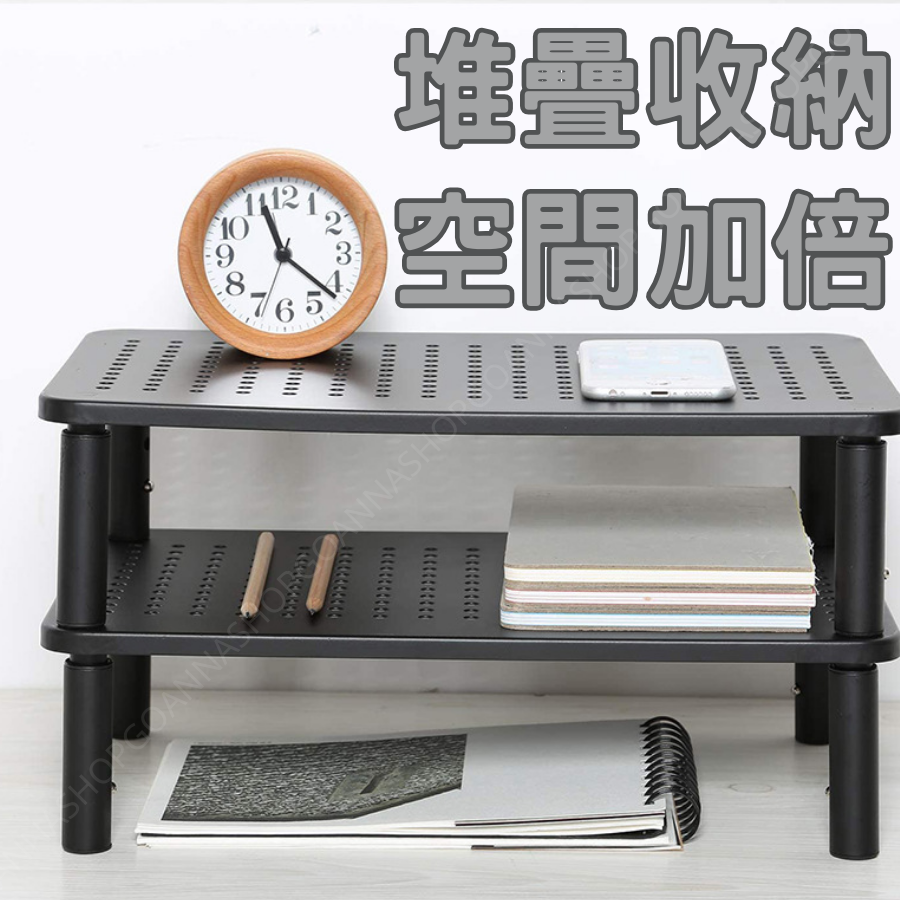 [台灣現貨!3段調節]桌面增高架 螢幕增高架 螢幕架 黑色 電腦螢幕架 電腦架螢幕架 電腦螢幕增高架 電腦桌架-細節圖8