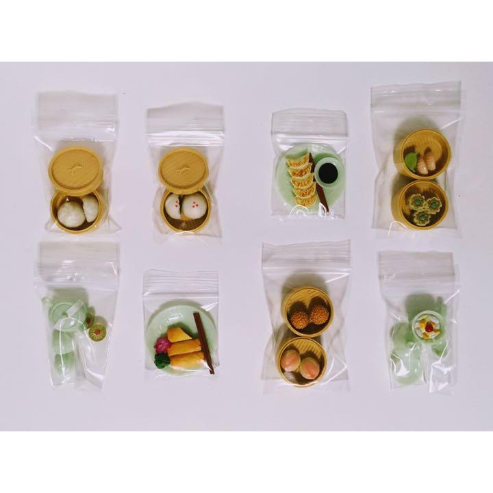 二手 RE-MENT 大好き! 飲茶! 全8種 絕版 港式飲茶 最愛飲茶 港點 Rement【小小玩具森森的坑】-細節圖2