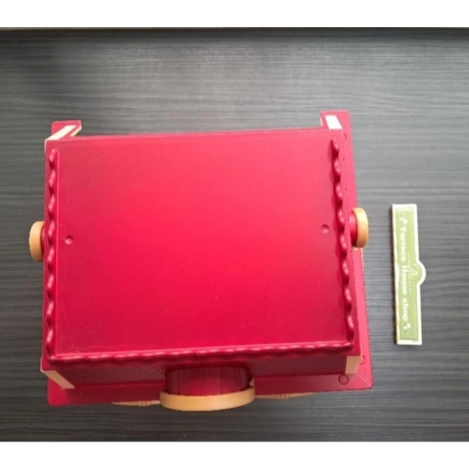 絕版 萬代 KITTY 商店屋 森林家族 適用 二手 店鋪 紅頂 三層屋【小小玩具森森的坑】-細節圖6